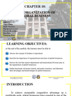 Chapter 10 The Organization of Global Business