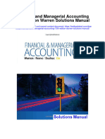 Financial and Managerial Accounting 13th Edition Warren Solutions Manual