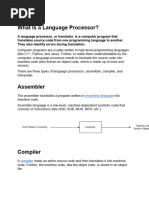 What Is A Language Processor