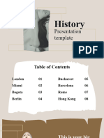 History Lesson Simple Presentation Brown Variant