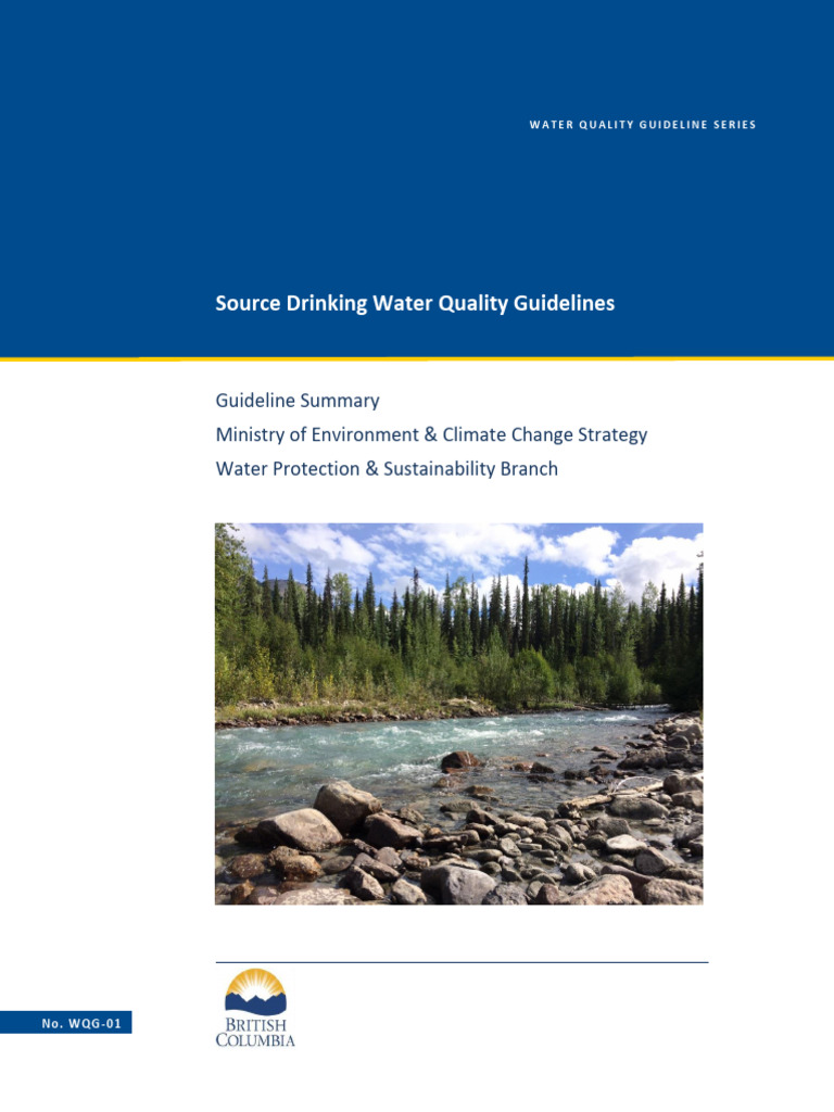 Source Drinking Water Quality Guidelines Bcenv | PDF | Home & Garden ...