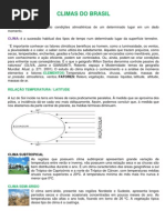 Climas Do Brasil