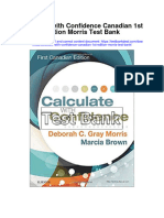 Calculate With Confidence Canadian 1st Edition Morris Test Bank