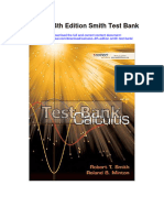 Calculus 4th Edition Smith Test Bank