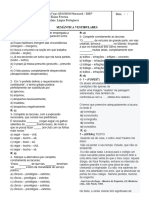 Exercício Semântica Vestibulares