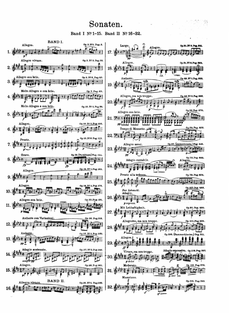 Beethoven - Complete Piano Sonatas | PDF