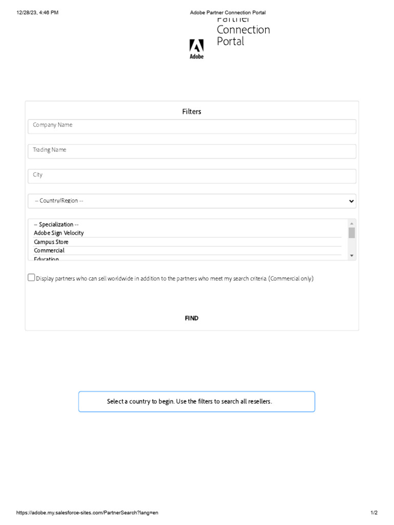 Adobe Partner Connection Portal | PDF