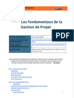 [Script de synthèse MOOC GdP] s1 - Fondamentaux de la gestion de projet [Public] - Google Documenten