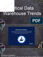 Critical Data Warehouse Trends