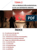 Tema 2 18 - 19 Características de La Producción Audiovisual y Multimedia en Los Diferentes Medios