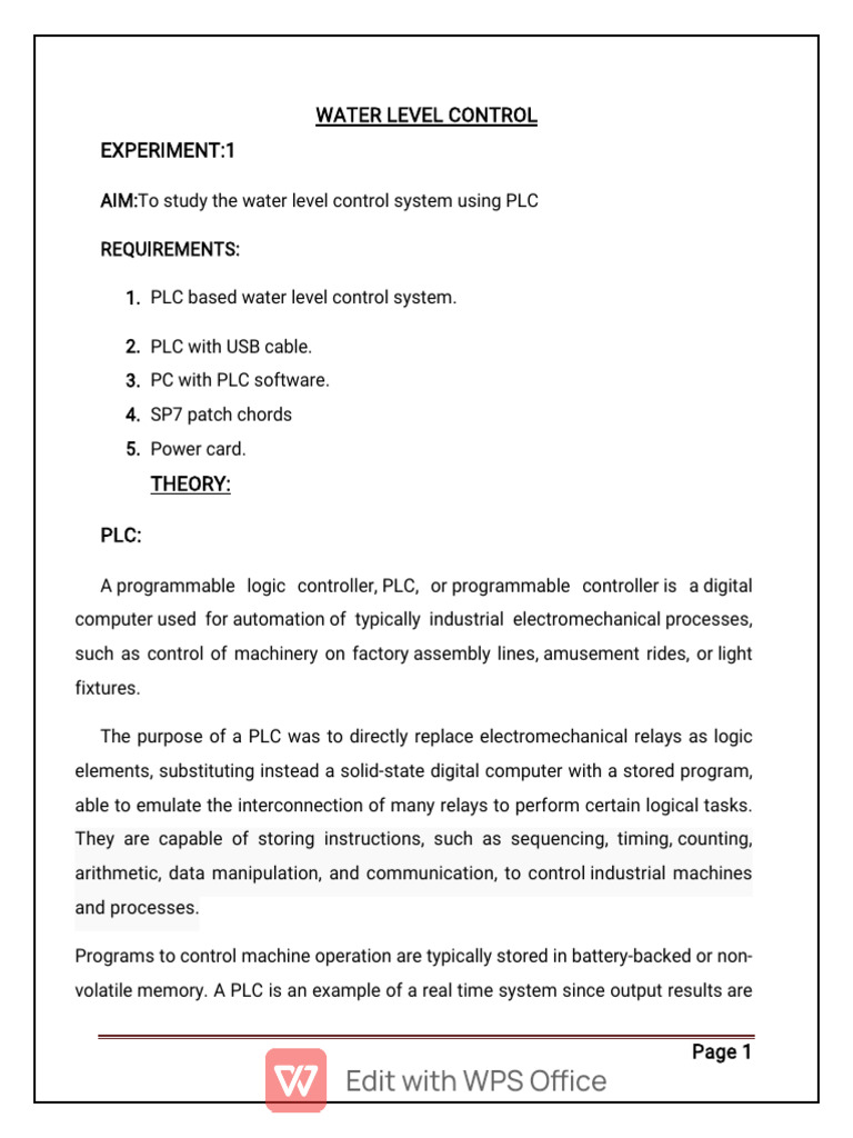 Mechatronics Lab Manual PDF