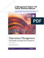 Operations Management Global 11th Edition Heizer Solutions Manual