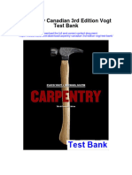 Carpentry Canadian 3rd Edition Vogt Test Bank