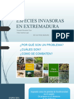 Version ESPECIES INVASORAS EN EXTREMADURA