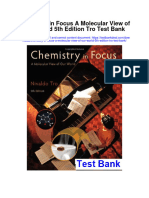 Chemistry in Focus A Molecular View of Our World 5th Edition Tro Test Bank