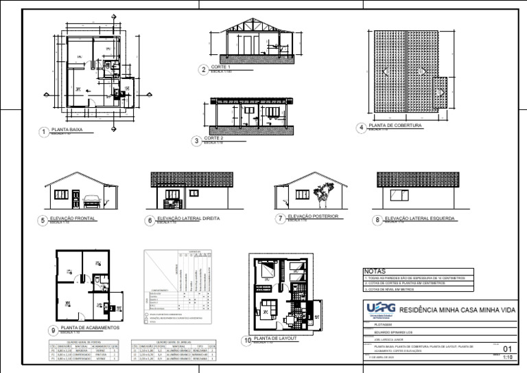 Planta Baixa Residência Minha Casa Minha Vida | PDF