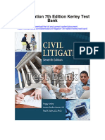 Civil Litigation 7th Edition Kerley Test Bank
