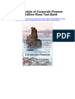 Fundamentals of Corporate Finance 12th Edition Ross Test Bank