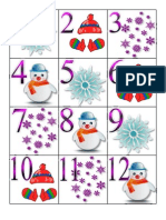 Winter Calendar Pieces