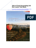 Fundamentals of Cost Accounting 3rd Edition Lanen Test Bank