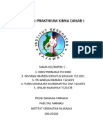 Kimia Dasar I Kelompok 1