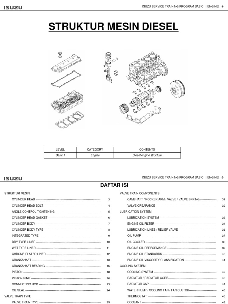 BASIC 2-2 (ENGINE) Diesel Engine Structure Ver.2 IND | PDF