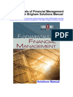 Fundamentals of Financial Management 14th Edition Brigham Solutions Manual