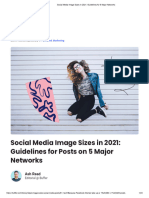 Social Media Image Sizes in 2021 - Guidelines For 5 Major Networks