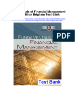 Fundamentals of Financial Management 14th Edition Brigham Test Bank