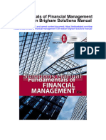 Fundamentals of Financial Management 15th Edition Brigham Solutions Manual