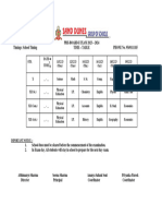 Pre Board - I Exam Time Table 2023-24