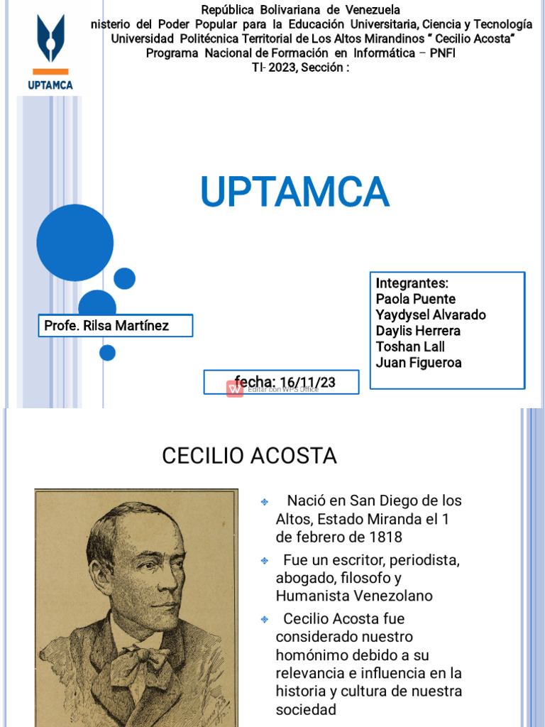 Uptamca 1 | Descargar gratis PDF | Venezuela | Universidad