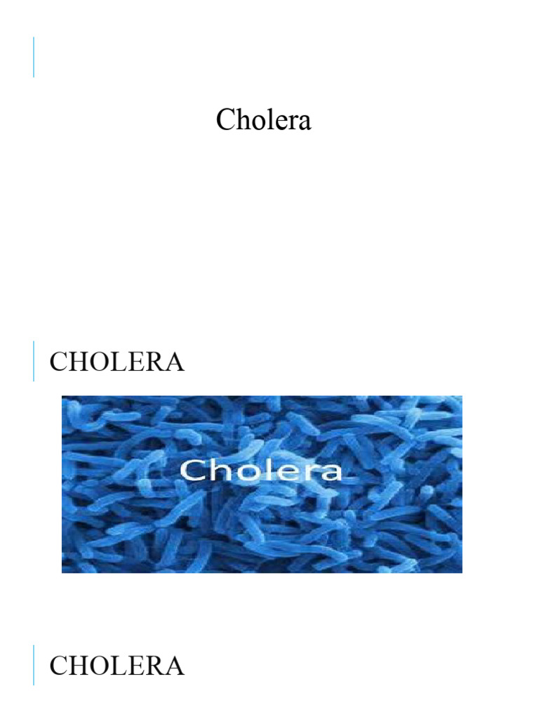 Cholera research statistics pdf