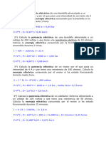 Ejercicios Potencia y Energia Eléctrica Resueltos