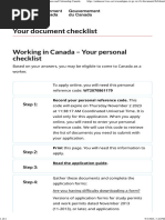 Your Document Checklist - Immigration, Refugees and Citizenship Canada