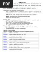 HTML Form Notes