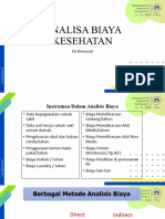 Analisis Biaya Kesehatan