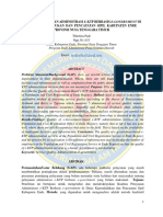 Kualitas Pelayanan Administrasi E-Ktp Berbasis E-Government Di Dinas Kependudukan Dan Pencatatan Sipil Kabupaten Ende Provinsi Nusa Tenggara Timur