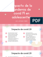 Impacto de La Pandemia de Covid 19 en Adolescentes