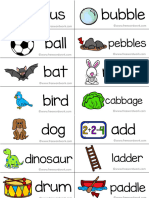 Phoneme Word Cards