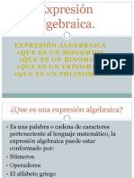Expresión Algebraica