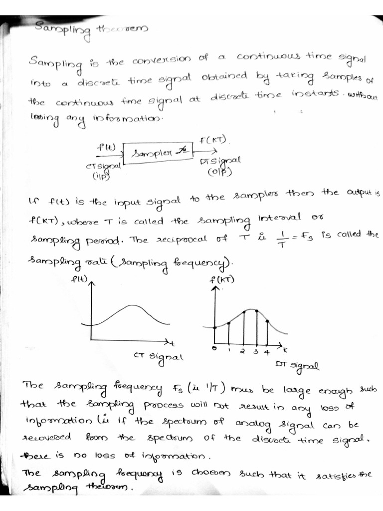 Sampling Theorem | PDF