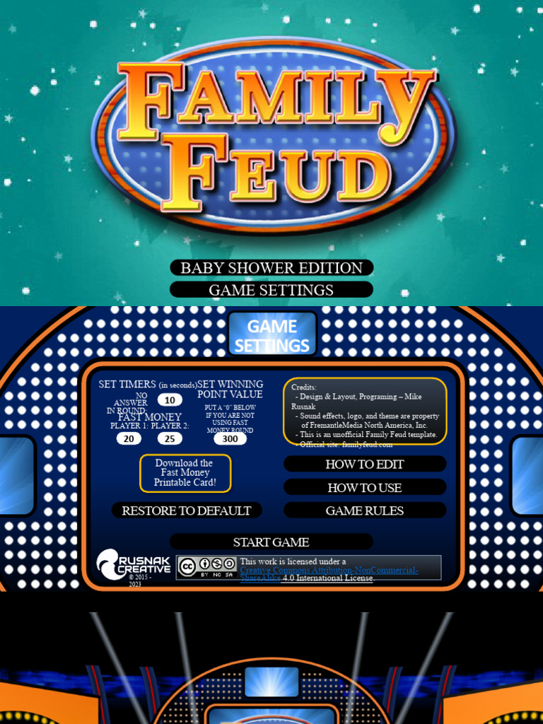 Baby Shower Edition Family Feud | PDF for Baby Shower Family Feud Free Printable Pdf