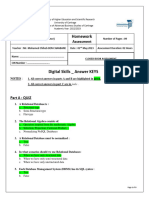 3 FINANCE Homework Assessment Digital Skills - Answer KEYS