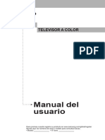 Manual Del Usuario: Televisor A Color