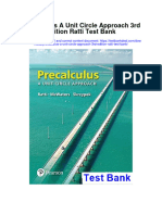 Precalculus A Unit Circle Approach 3rd Edition Ratti Test Bank