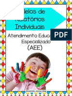 Modelos de Relatórios Individuais Atendimento Educacional Especializado