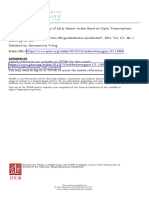 Copto Arabica The Phonology of Early Isl