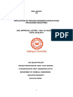Application of Process Intensification in Food Processing Industries