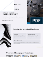 Applications of Emerging Technologies Artificial Intelligence